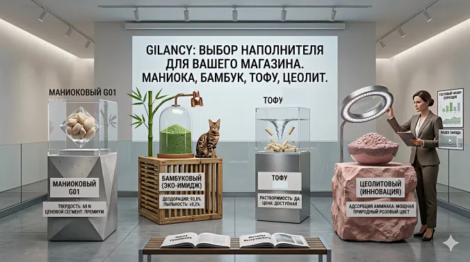 Как выбрать наполнитель для магазина: маниока, бамбук, цеолит — лучшие варианты