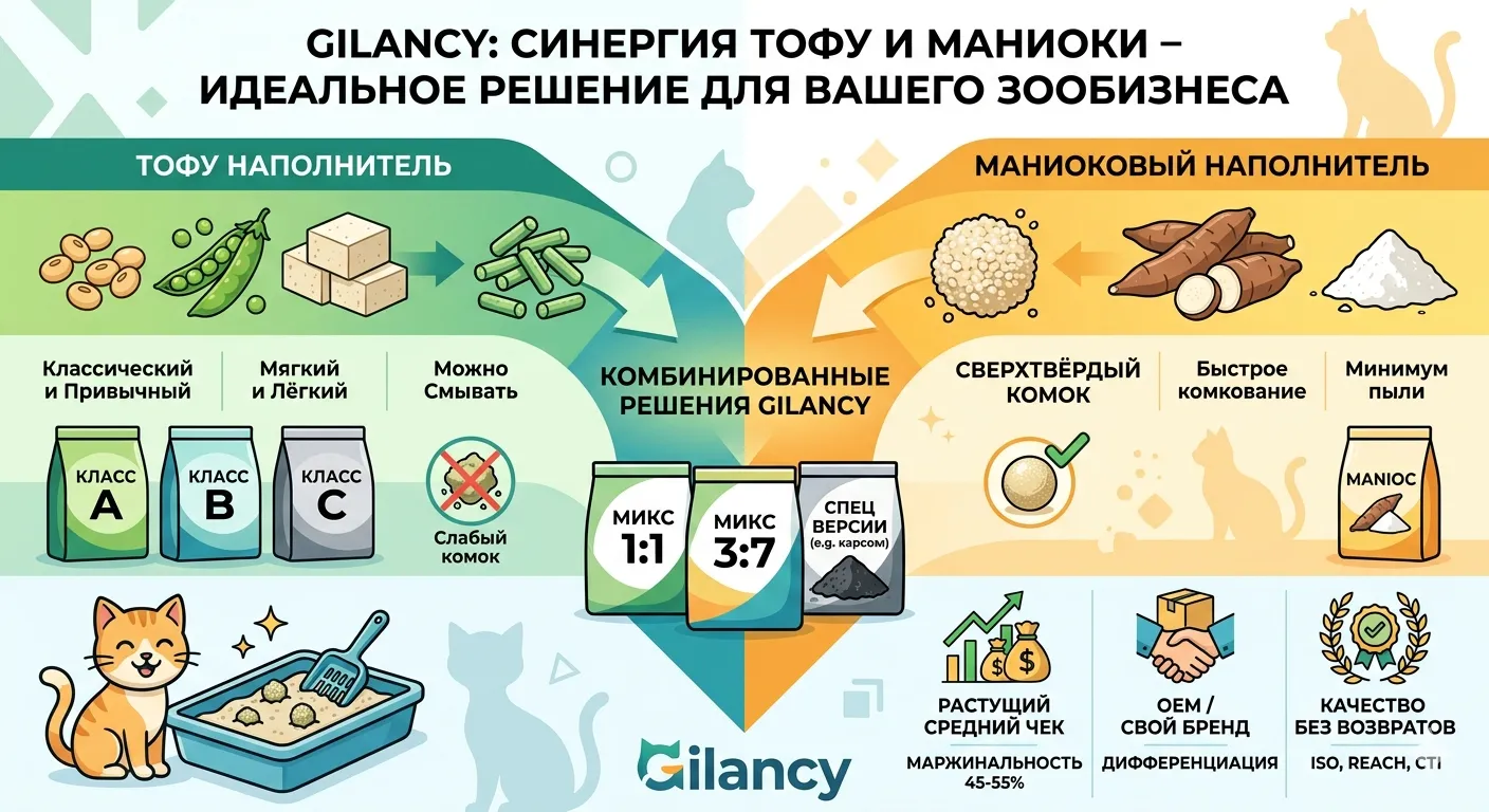 Тофу наполнитель для кошек: от классики к инновациям. 