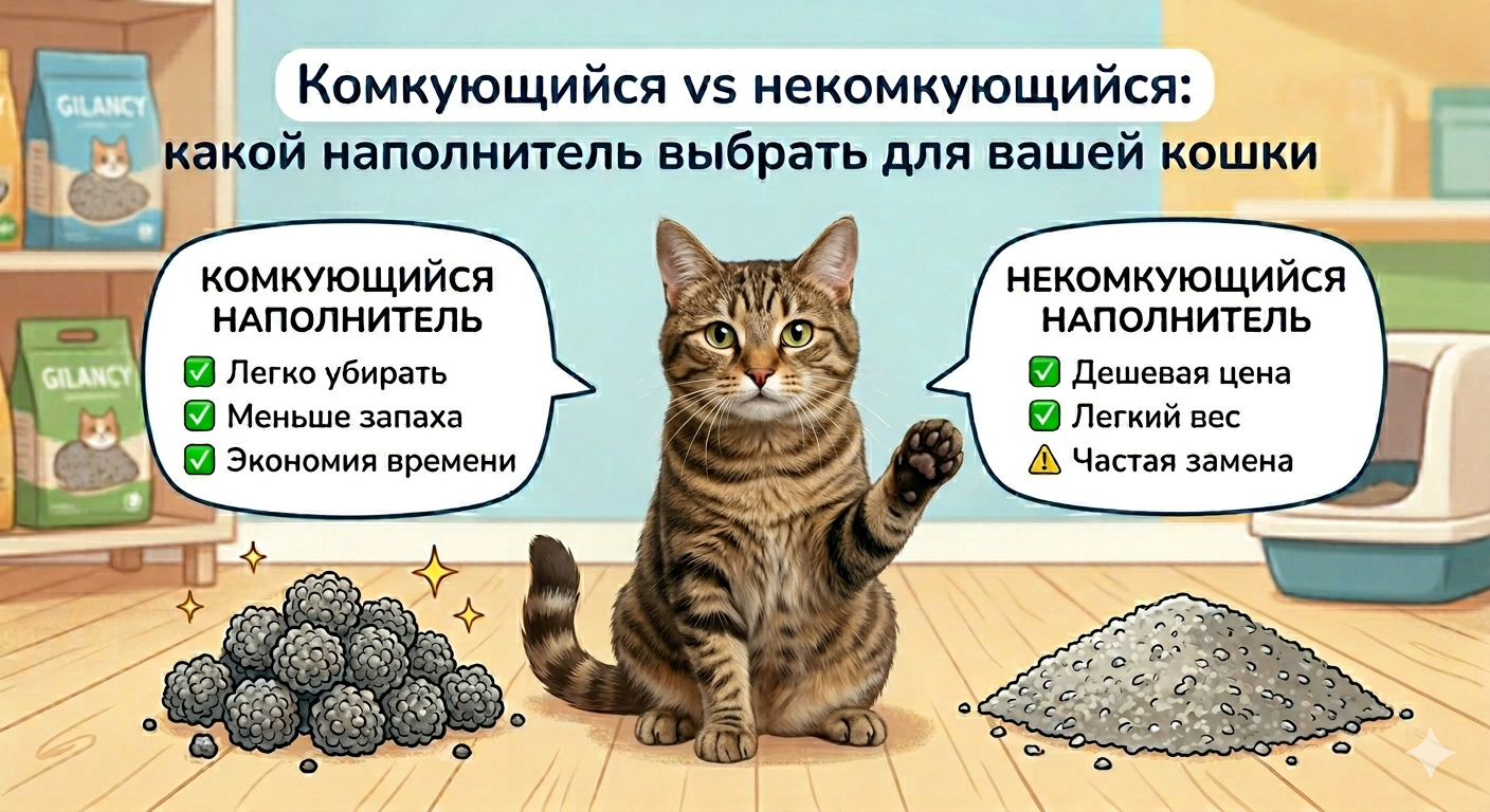 Комкующийся vs некомкующийся: какой наполнитель выбрать для вашей кошки